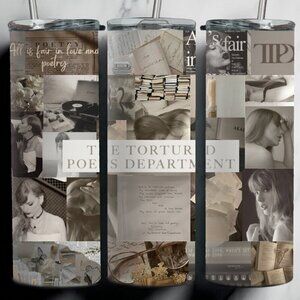 Custom 20oz Stainless Steel Tumbler - Taylor Swift The Tortured Poets Department